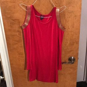 Fitted no shoulder long sleeve dress